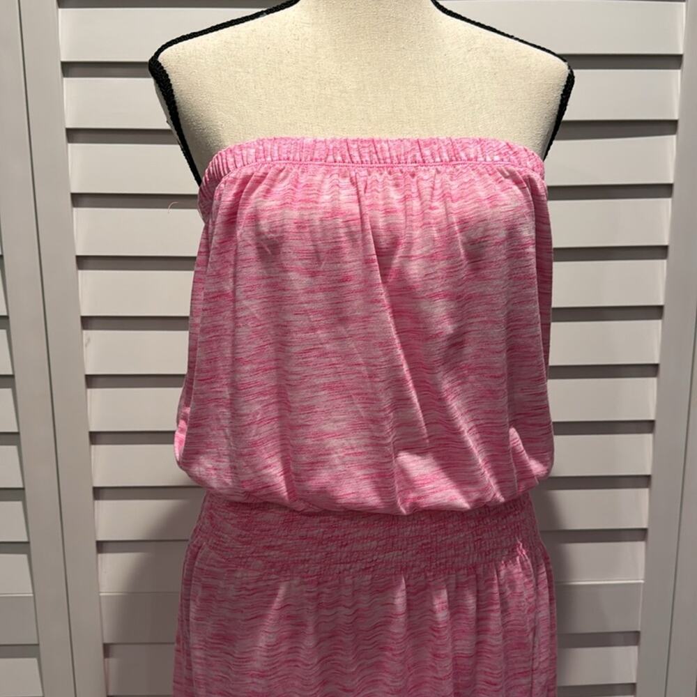 Becca NWT Strapless Beach Dress with front-side Slit in Polyester/Rayon blend. - Picture 3 of 14